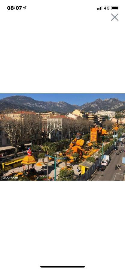 Menton Centre Vue Imprenable Sur Mer Et Jardin Bioves Exterior photo