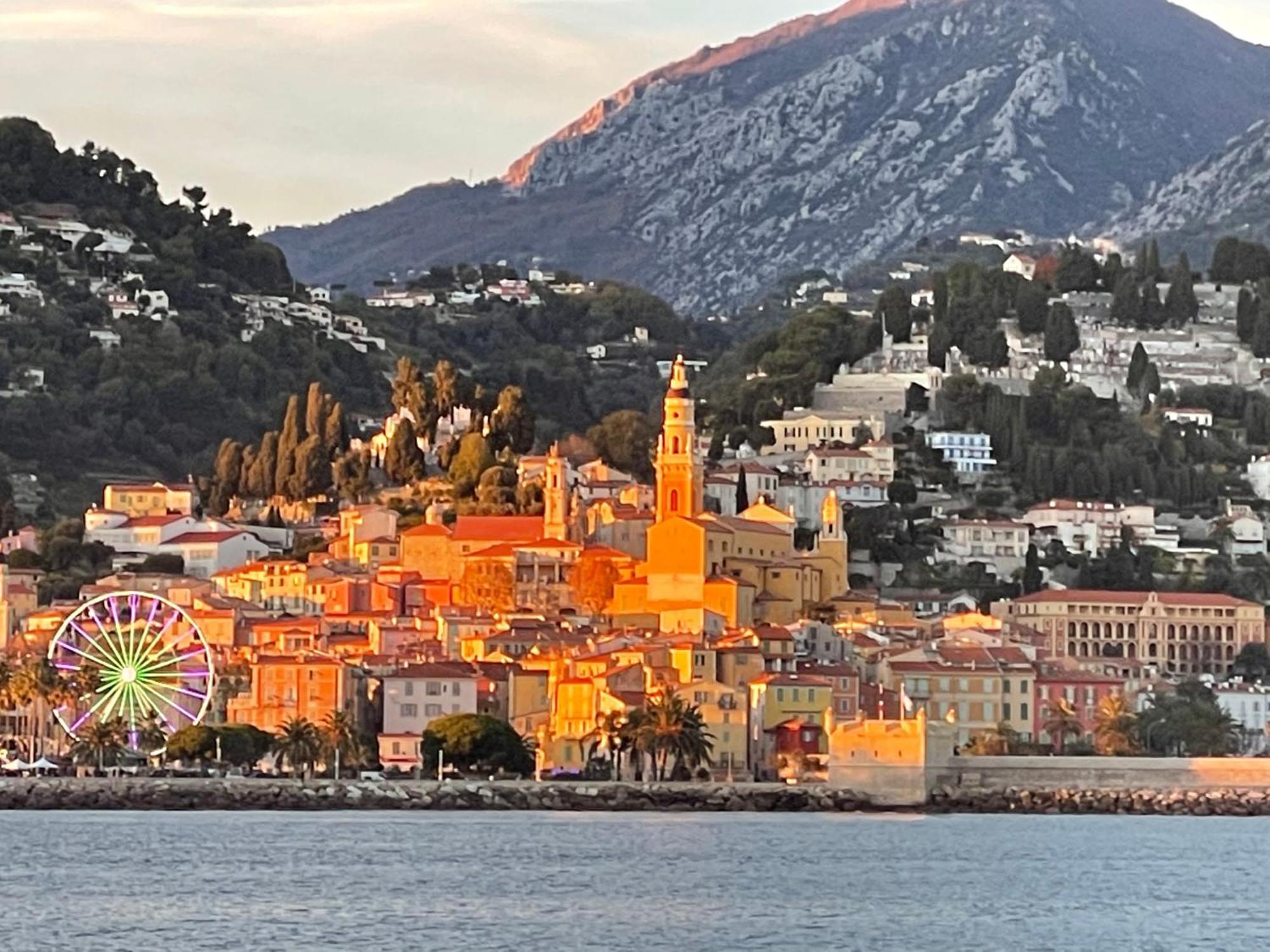Menton Centre Vue Imprenable Sur Mer Et Jardin Bioves Exterior photo