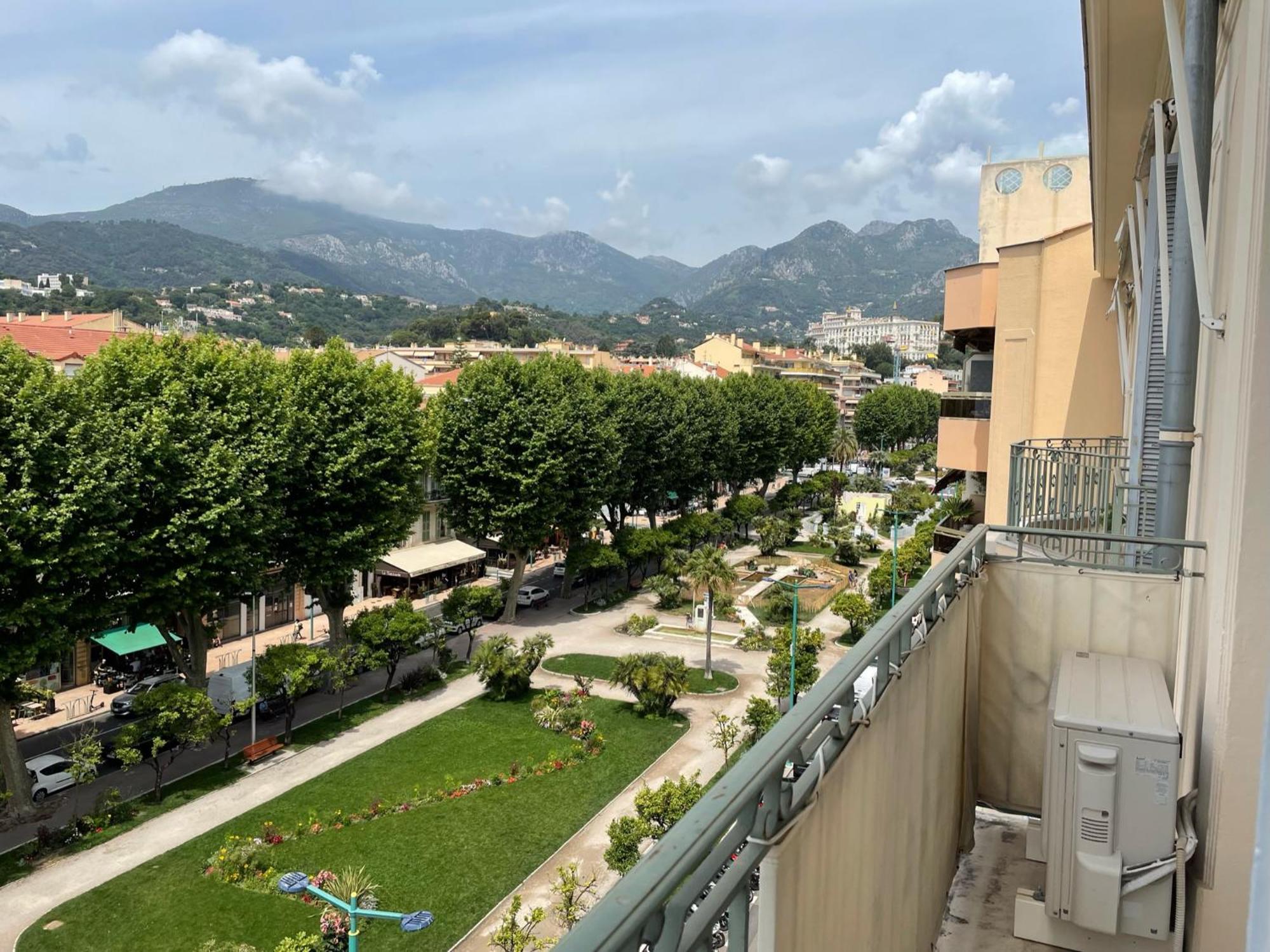 Menton Centre Vue Imprenable Sur Mer Et Jardin Bioves Exterior photo